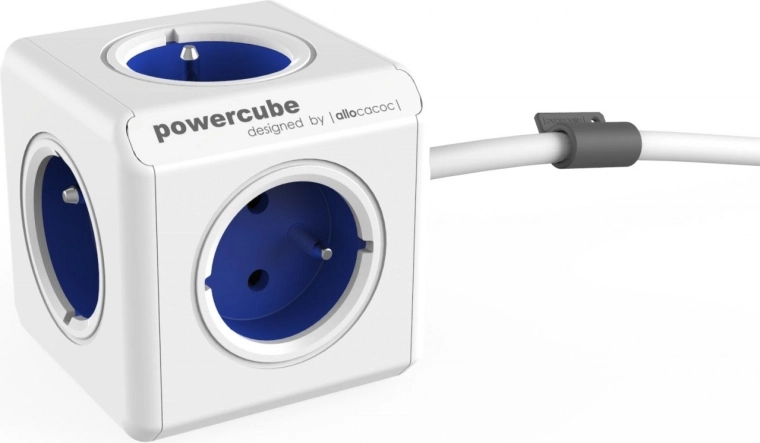 PowerCube Extended Extension Socket 1.5 m, Blue