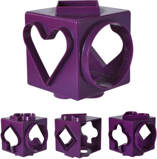 Kunststoff-Ausstechformen für Gebäck TORO – Würfel 6-in-1