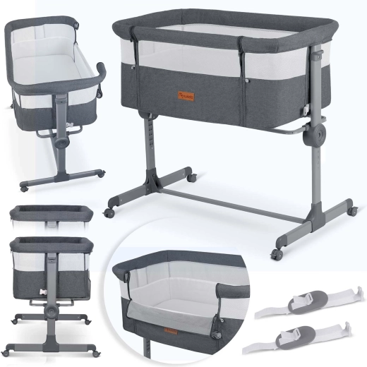 Lit bébé d’appoint pliant avec matelas NUKIDO