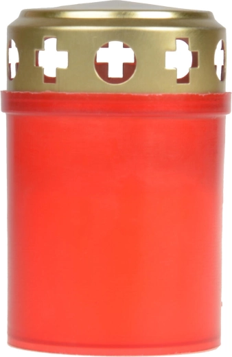 Paraffin cemetery candle with lid 9 cm - 1 piece