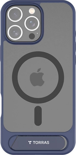 Torras Pstand case for iPhone 16 Pro blue