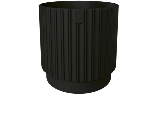 Pot MIKA Cyli Petit ECO Recycled 14 cm – noir