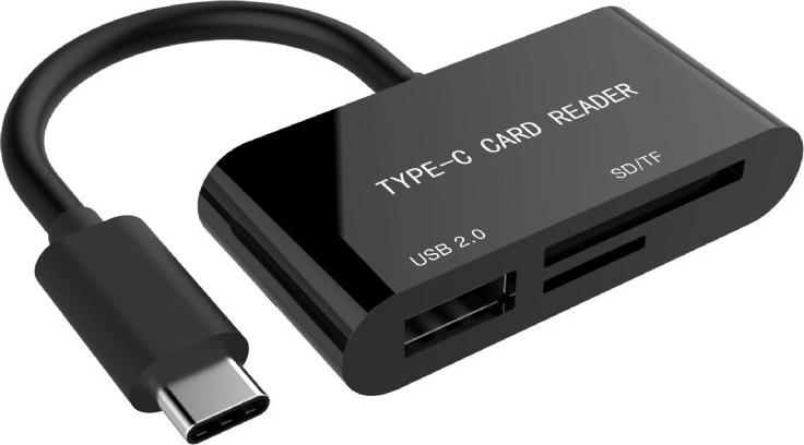 USB-C SDXC/card reader combo/black