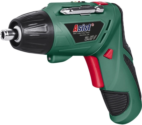 ASIST 3.6 V Cordless Screwdriver with USB Charging