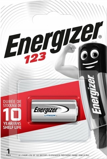 Energizer lithium fotobatterij CR123A 3 V