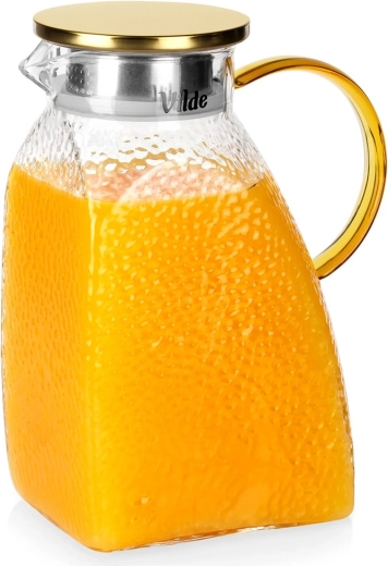 Carafe en verre Vilde avec couvercle pour réfrigérateur 1,8 l