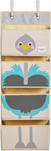 3 Sprouts hanging door & wall organizer – ostrich blue