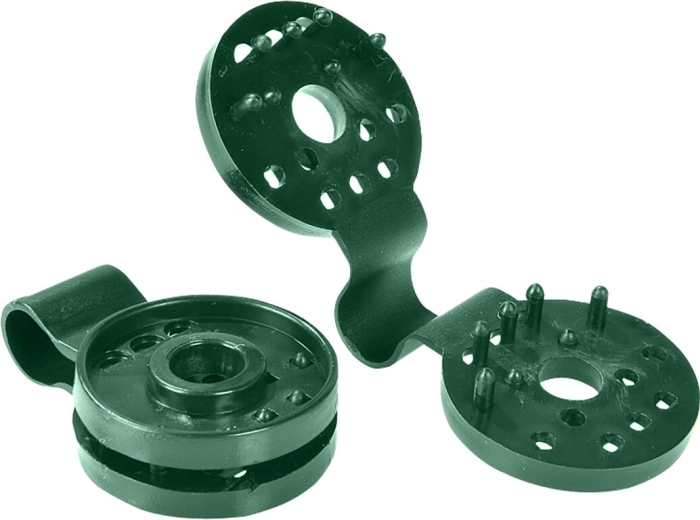 Klemmschelle für gewebtes Schattierungsnetz aus PE mit UV-Schutz, 10,2 × 4 cm (20 Stk.)