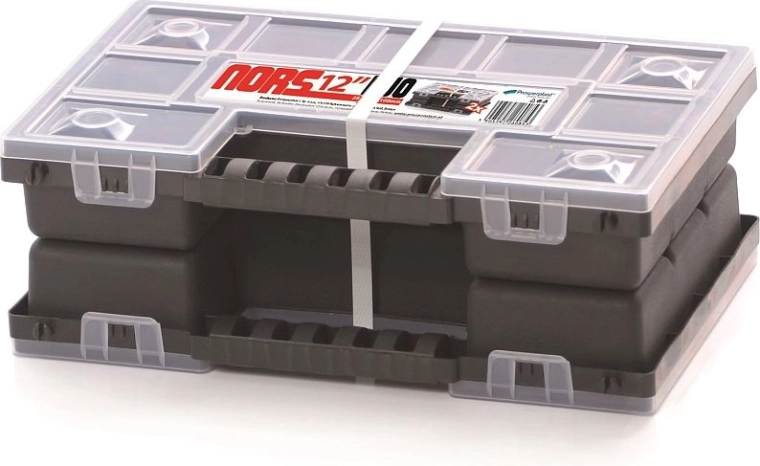 Kunststof organizer NORS DUO – set van twee koppelbare boxen