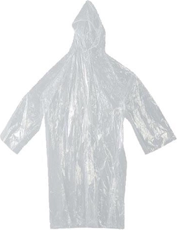 Polyethylen-Regenmantel mit Druckknöpfen