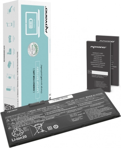 Movano FPB0338S-accu voor Fujitsu LifeBook U758 3490 mAh (50 Wh)