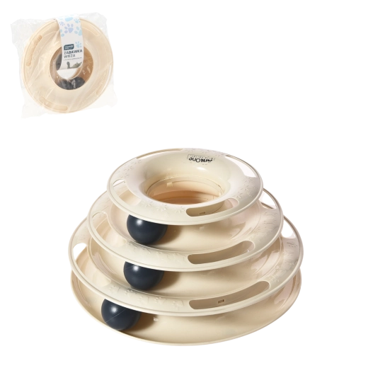 Interactieve toren met balletjes voor katten