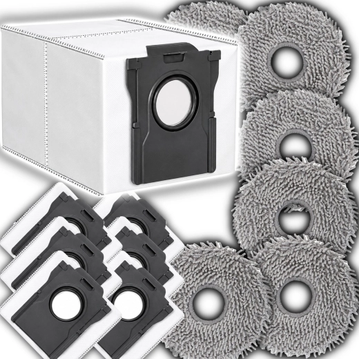 Accessory kit for Dreame robot vacuum cleaners (mops + bags) compatible with L10S Ultra Gen 2/3, L40, X40, X50