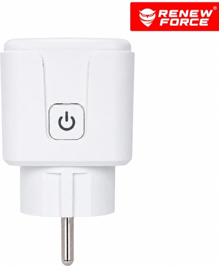 Prise Wi‑Fi intelligente Renew Force 16 A avec mesure de consommation