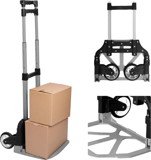 Folding two-wheel transport cart for the warehouse 75 kg - 1 piece