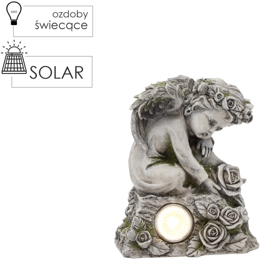 Decorative Angel Figurine with LED Lighting GardenLine