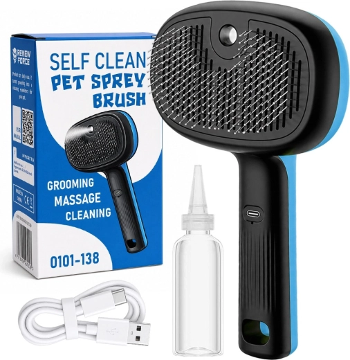 Stoomborstel RENEW FORCE 3-in-1 voor honden en katten