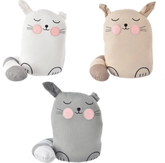 Plush Cat Door Stop 21 cm (3 variants)