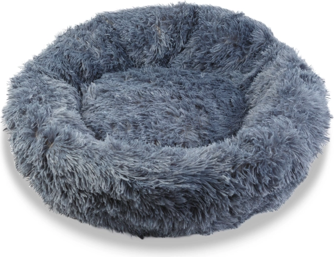 Rundes Hundekörbchen XL 80 cm grau