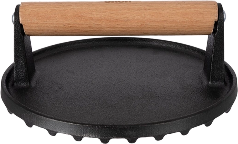Presse à hamburgers Orion en fonte, 17,5 cm