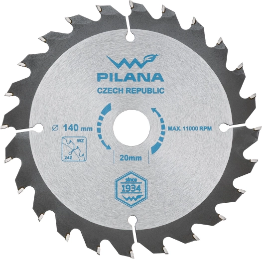Zaagblad PILANA SK 5255 WZ 140 mm, 24 tanden, 20 mm