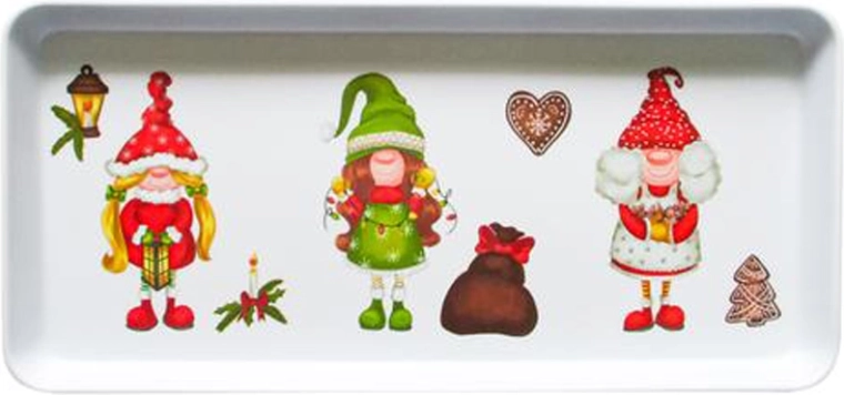 Christmas Serving Tray Elves 35 × 16.5 × 2.3 cm