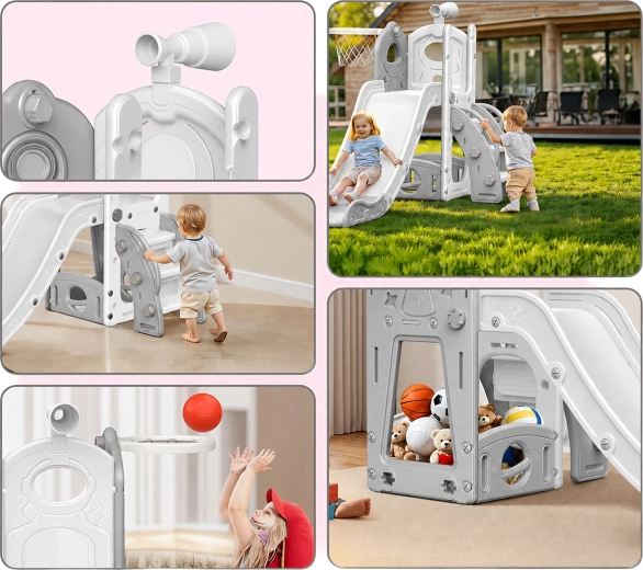 Children’s free-standing indoor slide with ladder - 1 piece