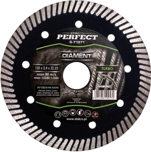 Diamantzaagblad 115 mm Turbo STALCO