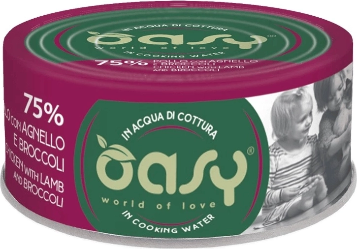 Oasy More Love chicken with lamb and broccoli 70 g