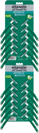 Einwegrasierer WILKINSON Extra 2 Sensitive mit Feuchtigkeitsstreifen