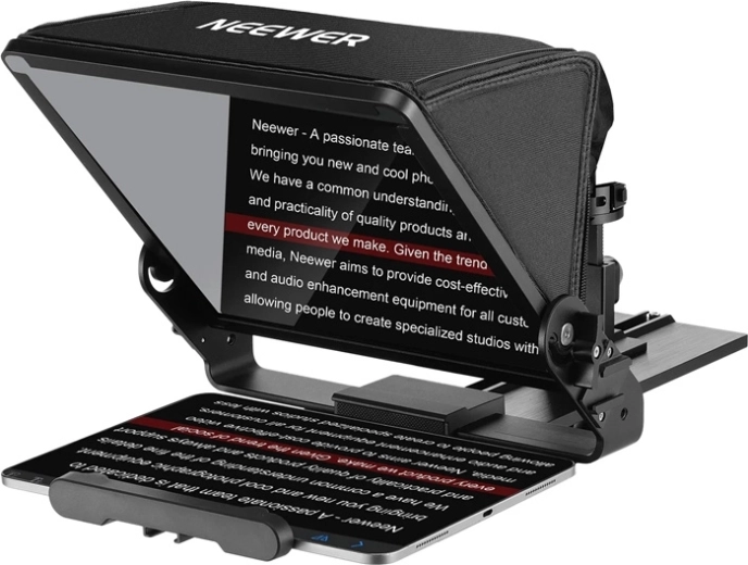 Téléprompteur pour tablette NEEWER X12 II avec fixation sur trépied