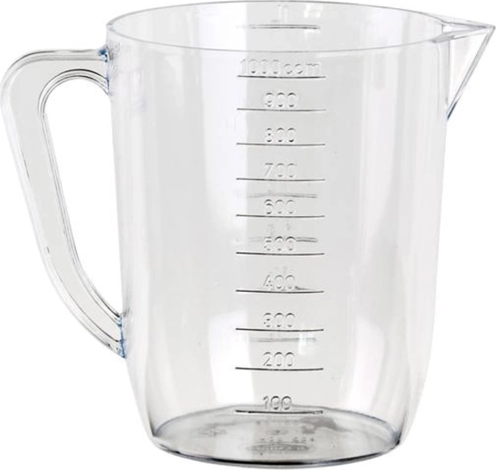 Verre doseur en plastique avec bec verseur TORO 1 l