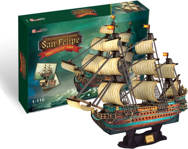 3D puzzle sailing ship San Felipe – 248 pieces