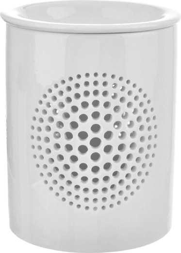 Witte porseleinen aromalamp 11 × 11 × 14 cm