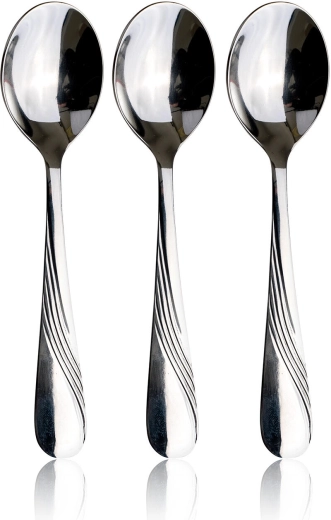 Cuillères à café Celestra en acier inoxydable, lot de 3 pièces