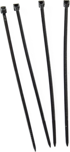 Colliers de serrage en nylon 200 × 3,6 mm, noirs (50 pcs)