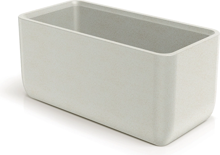 Bloembak MOLTA CASE 80 cm – zandkleurige kunststof plantenbak