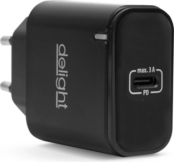 USB-C PD 20 W Mains Adapter, Black