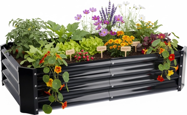 Raised Bed 140 × 60 × 30 cm, rectangular, anthracite