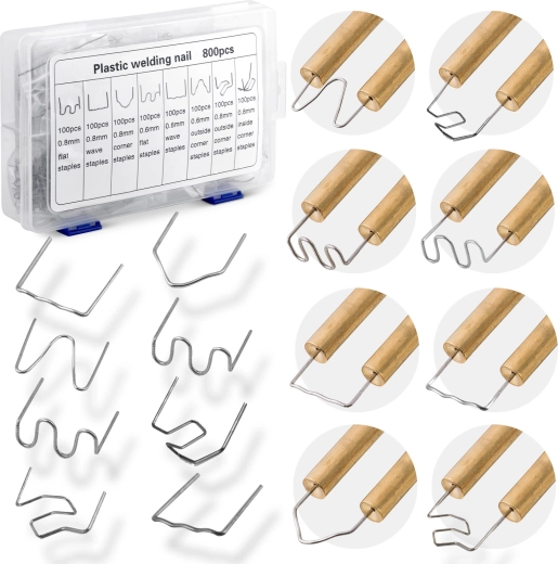 800-piece Plastic Welder Staple Set Humberg