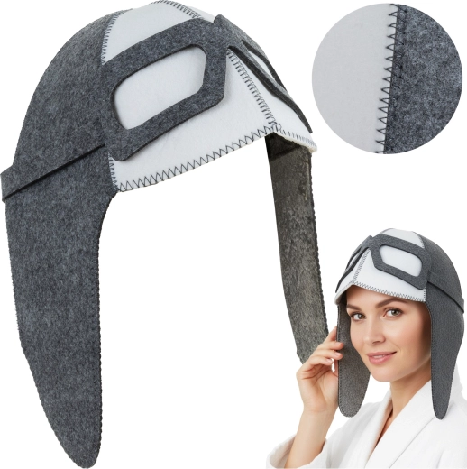 Felt sauna hat pilotka Isomedix