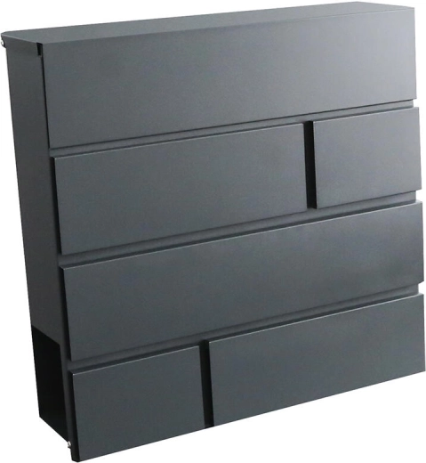 BRICKS mailbox anthracite 370 × 370 × 105 mm