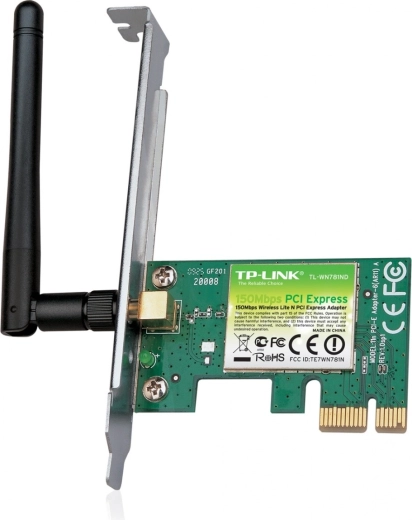 WiFi card TP-LINK N150 PCI-E with antenna