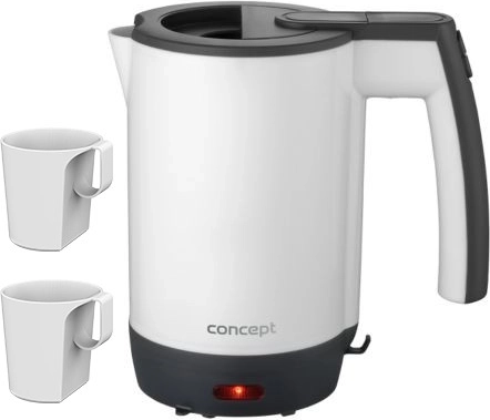 Concept travel electric kettle 0.5 l with 2 cups