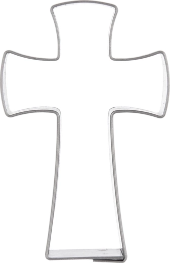 Emporte-pièce en acier inoxydable croix 6,4 cm