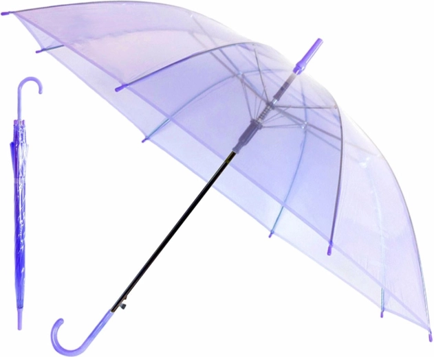 Bq13c parapluie transparent violet