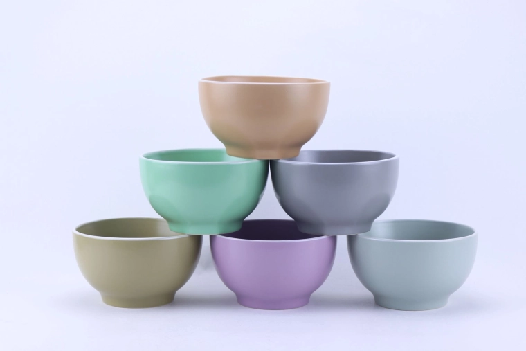 Bol à bouillon en céramique 680 ml avec glaçure verte