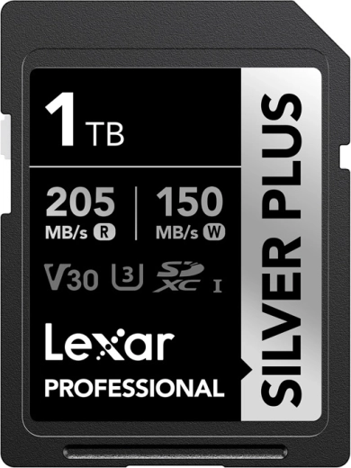 Carte mémoire Lexar Professional Silver Plus SDXC 1 To