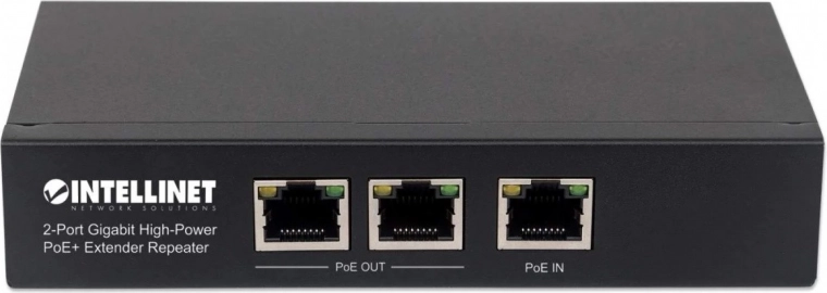 Gigabit Intellinet 2-Port High-Power PoE+ Repeater Extender