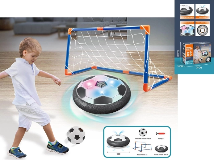 Zwevende voetbal met goals Hover Soccer met LED-verlichting